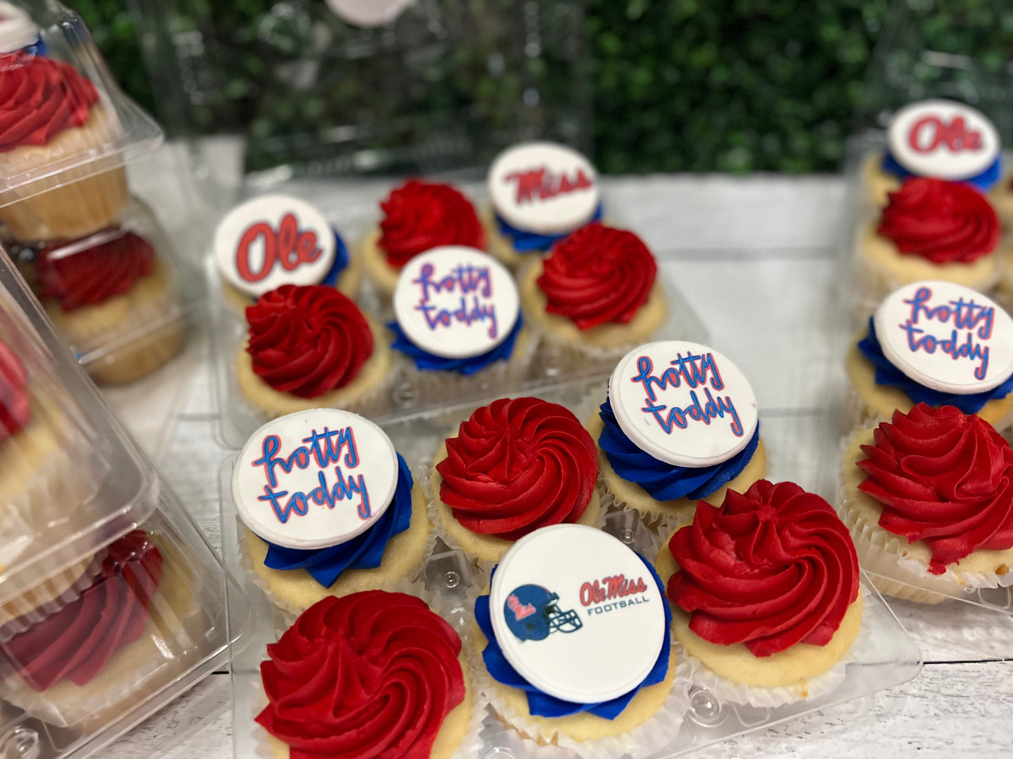 Game day cupcakes