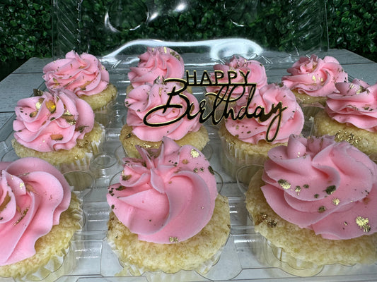 Happy Birthday cupcake topper