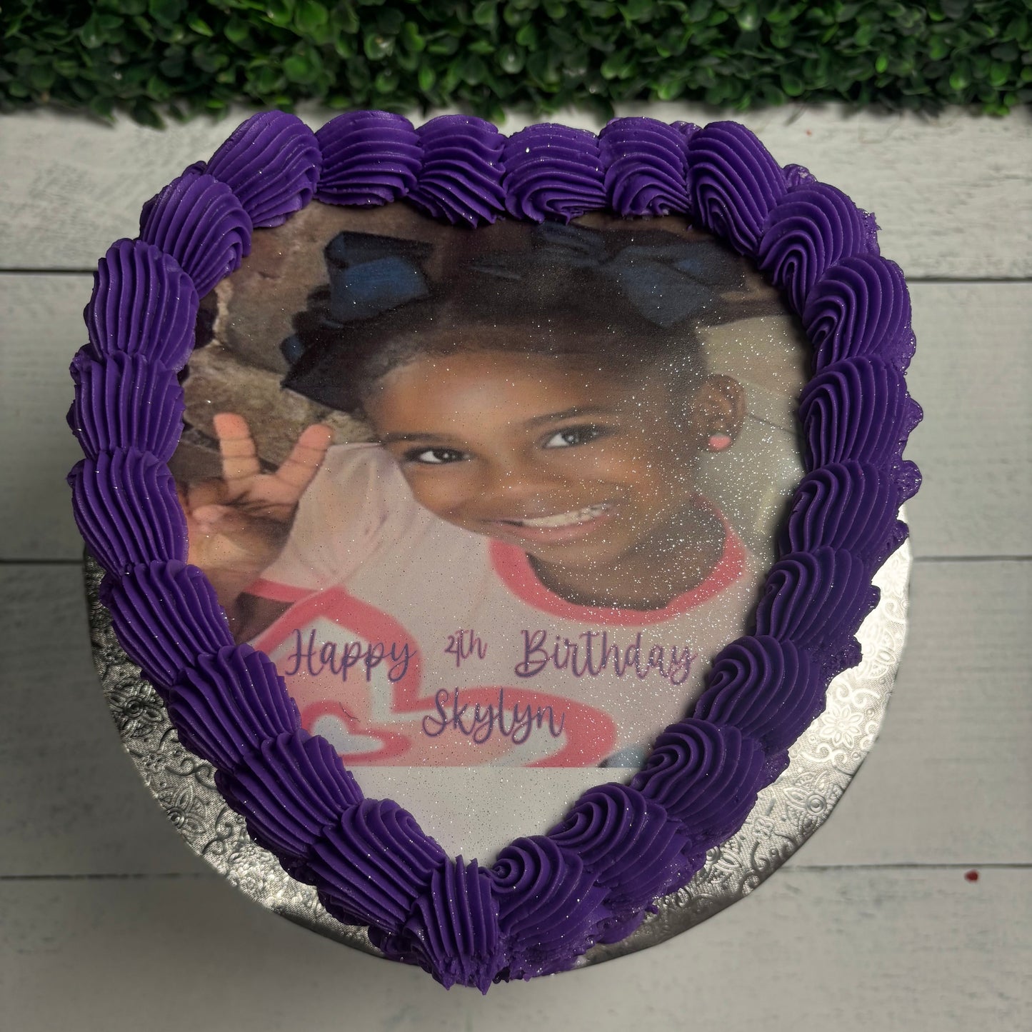 Photos On Top (View heart cakes to add this feature)