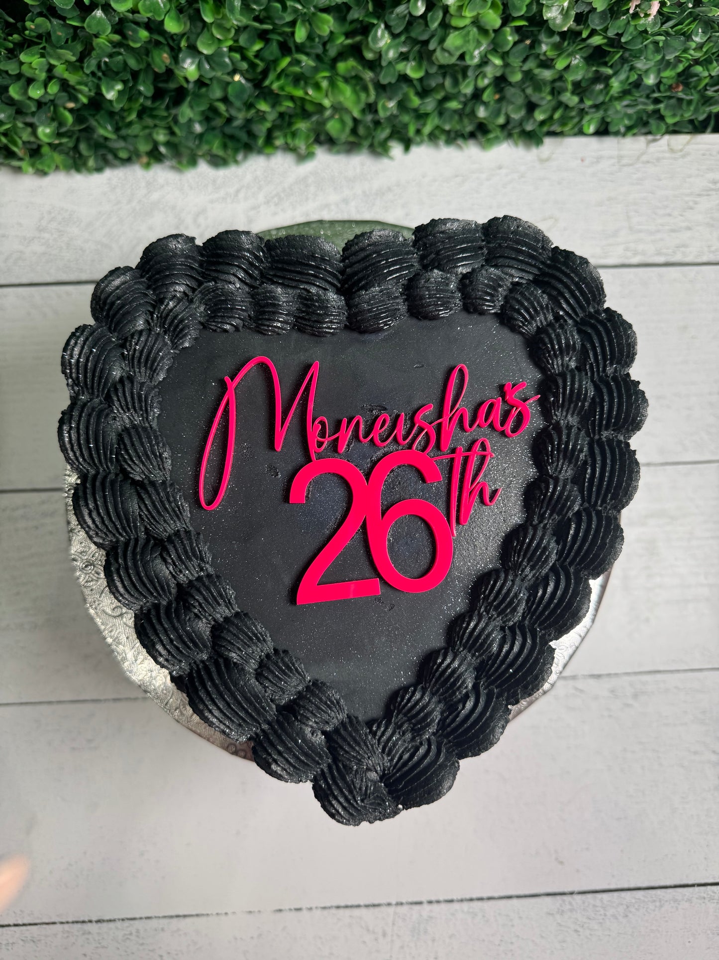 Single Layer Heart Cake