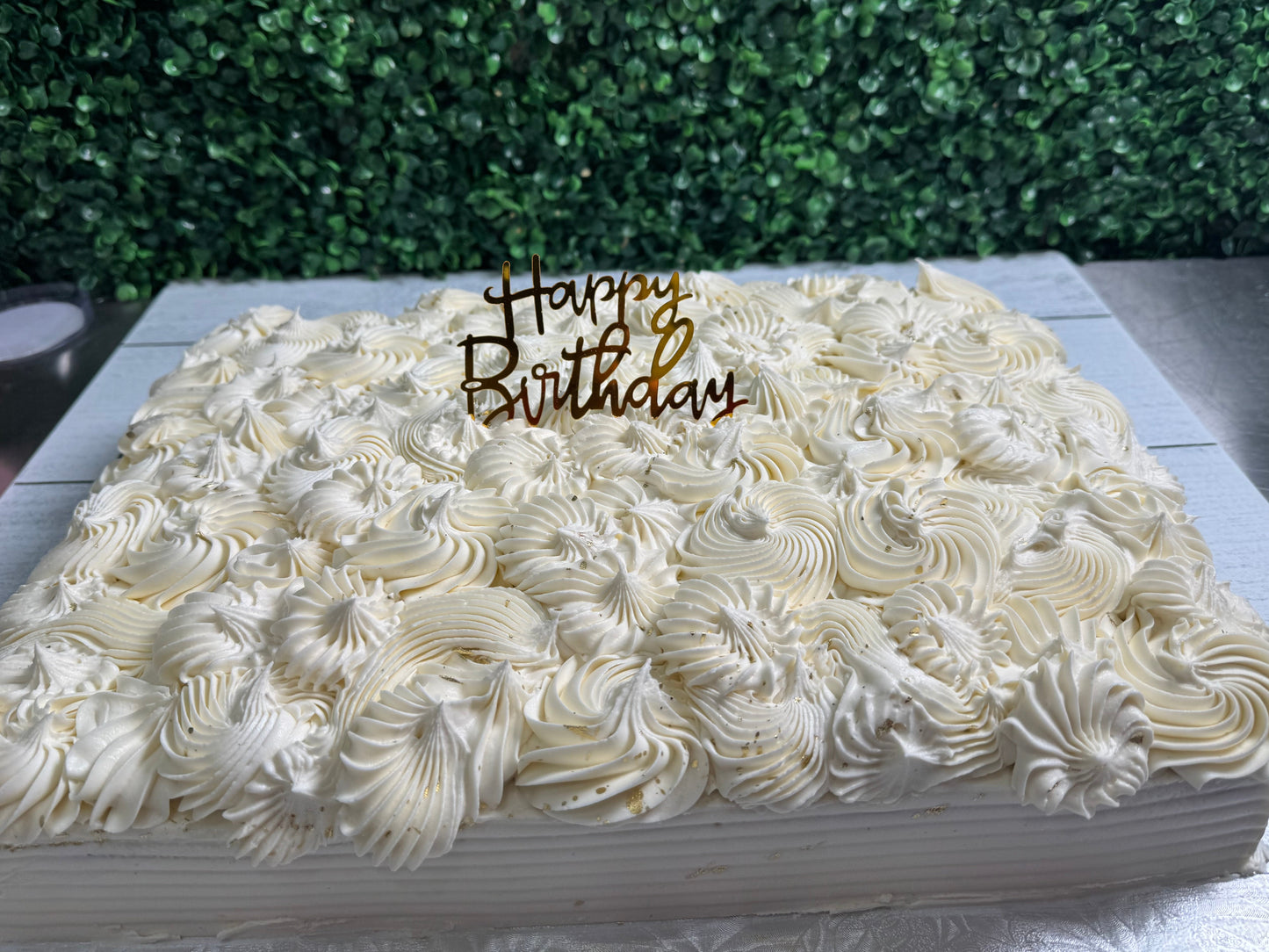 Signature Buttercream Rosette-Sheet Cake