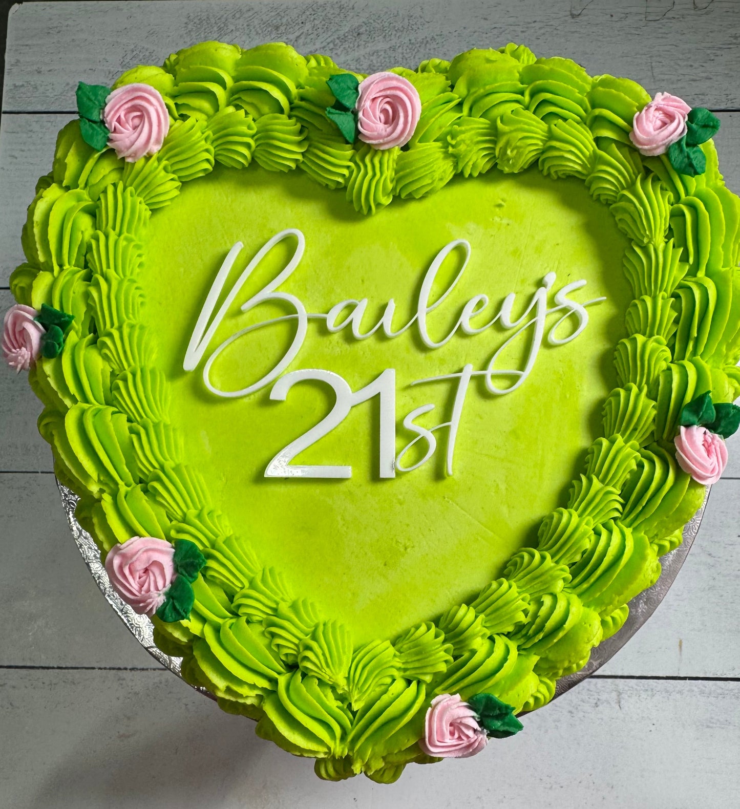 Two Layer Heart Cakes