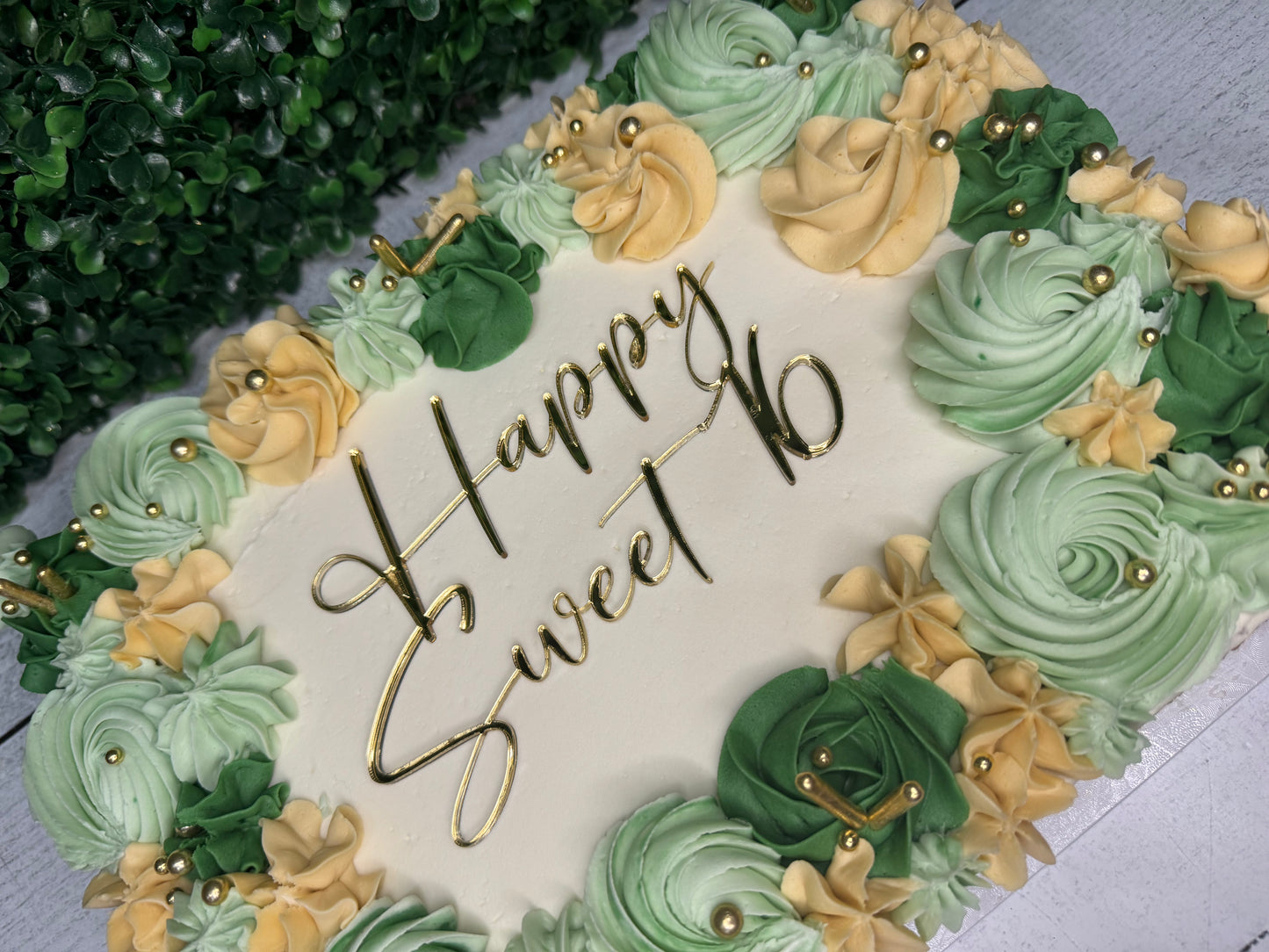 Luxe sheet cake