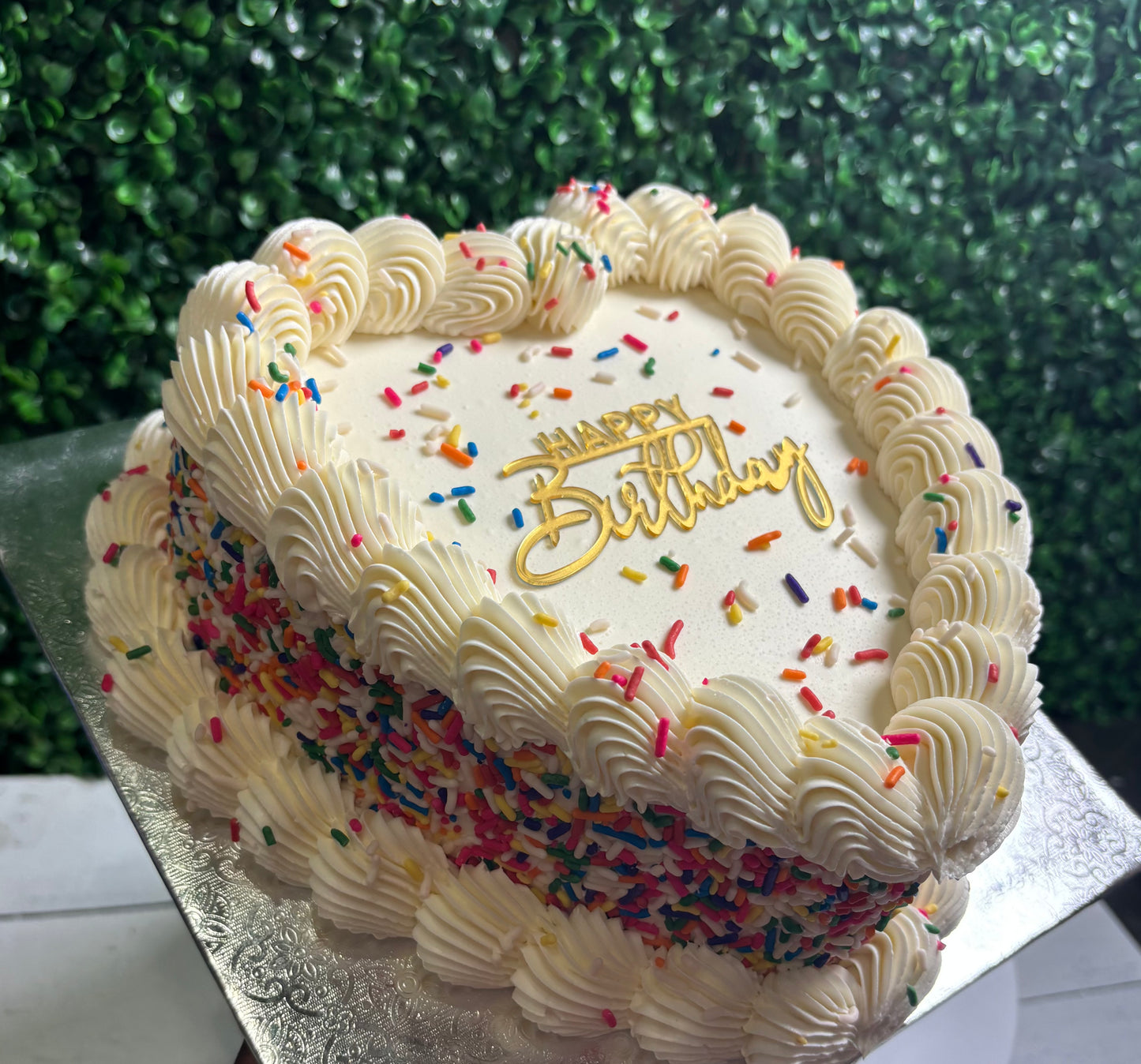 Single Layer Heart Cake
