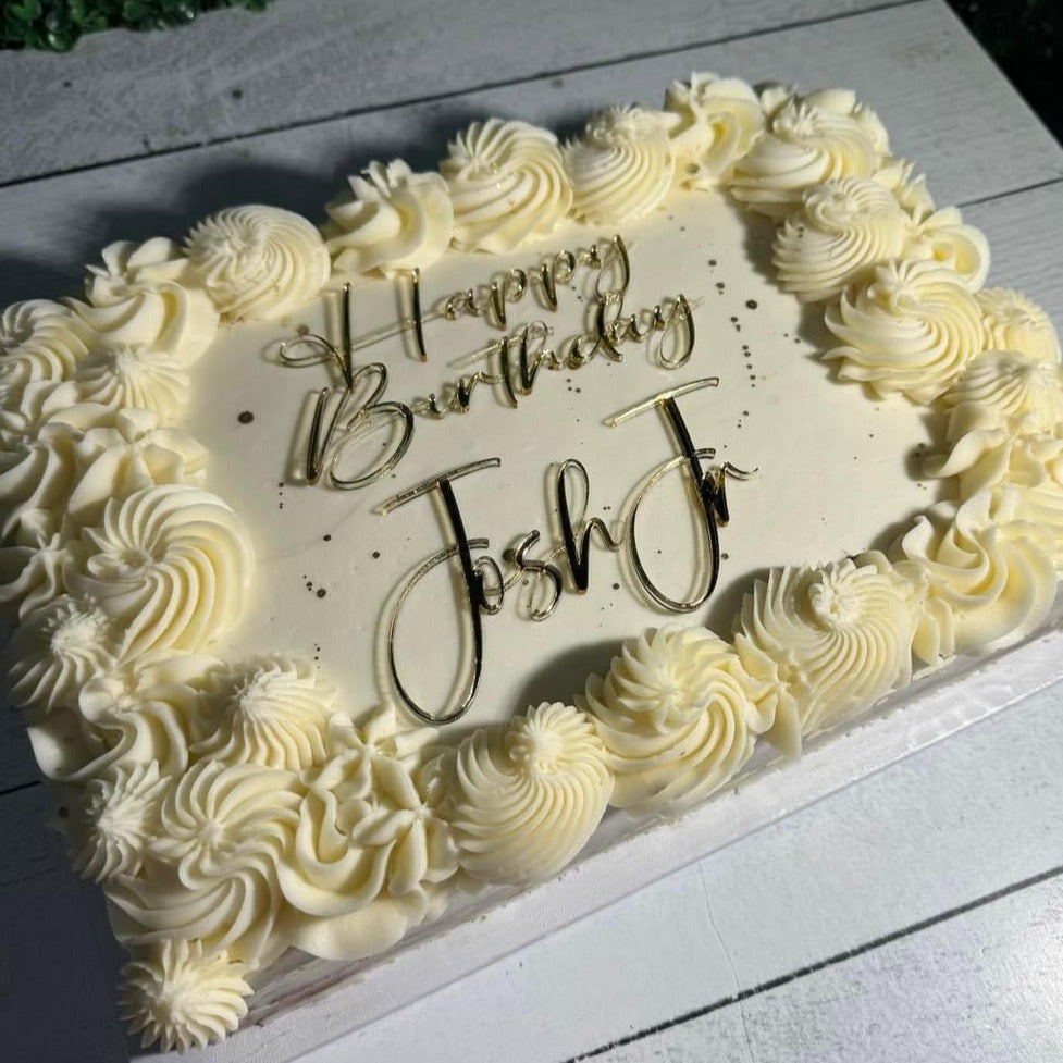 Luxe sheet cake