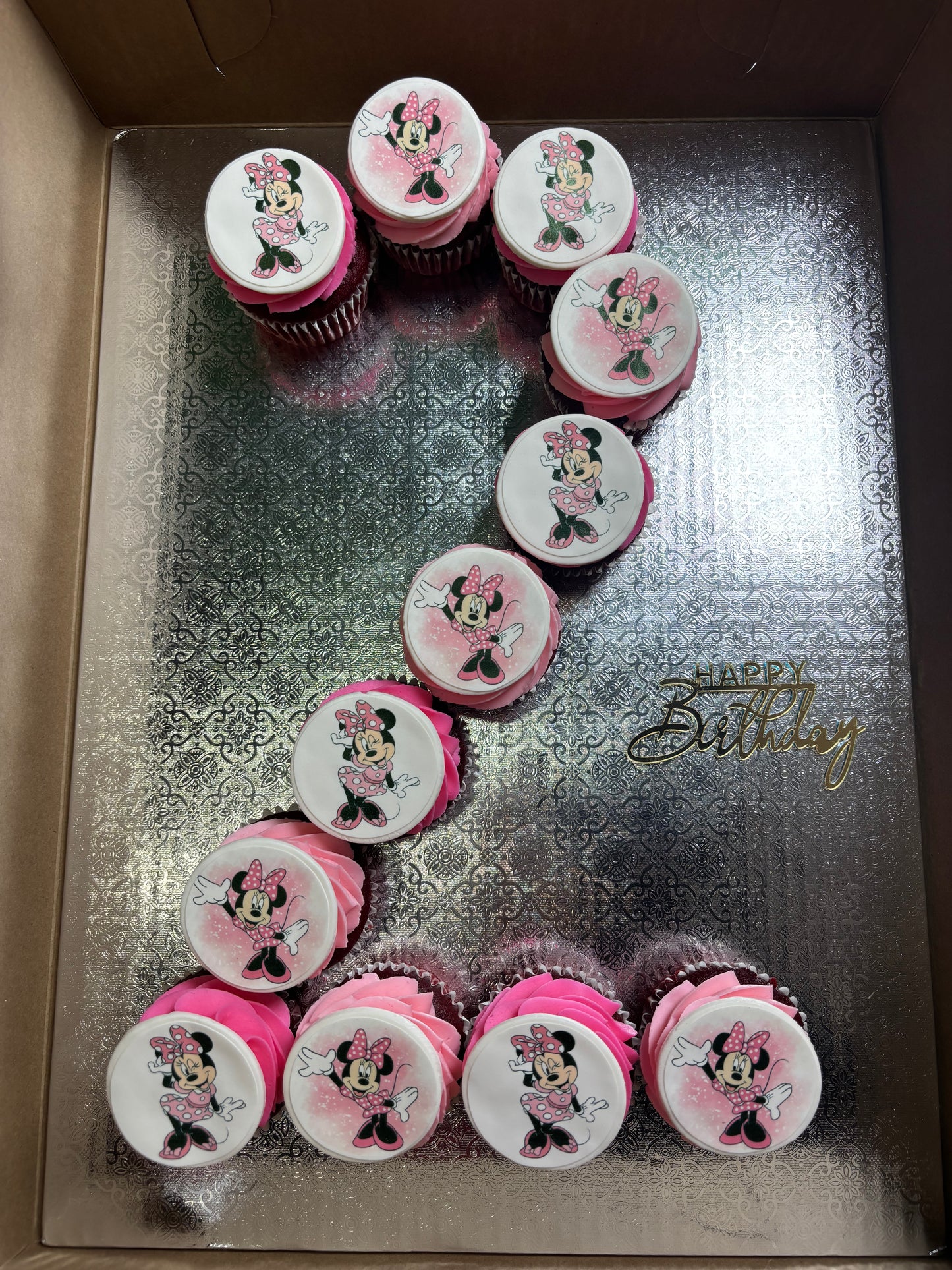 Branded/Logo Cupcake Number Cake