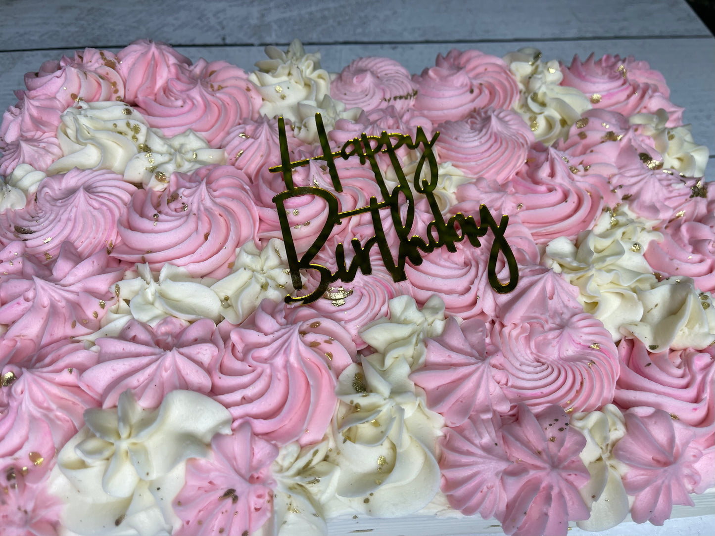 Signature Buttercream Rosette-Sheet Cake