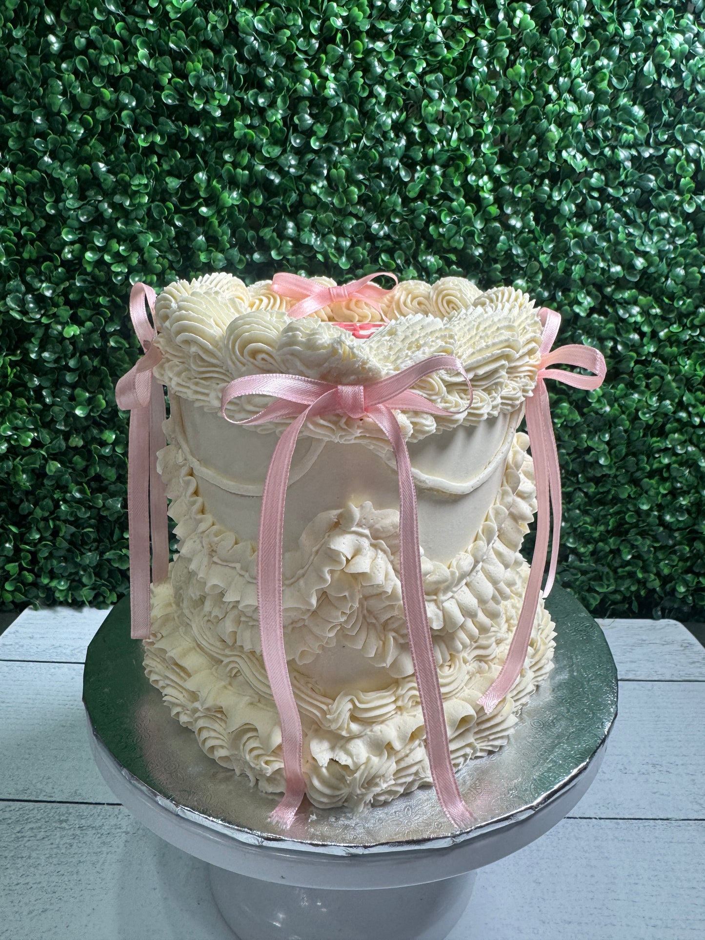 Two Layer Heart Cakes
