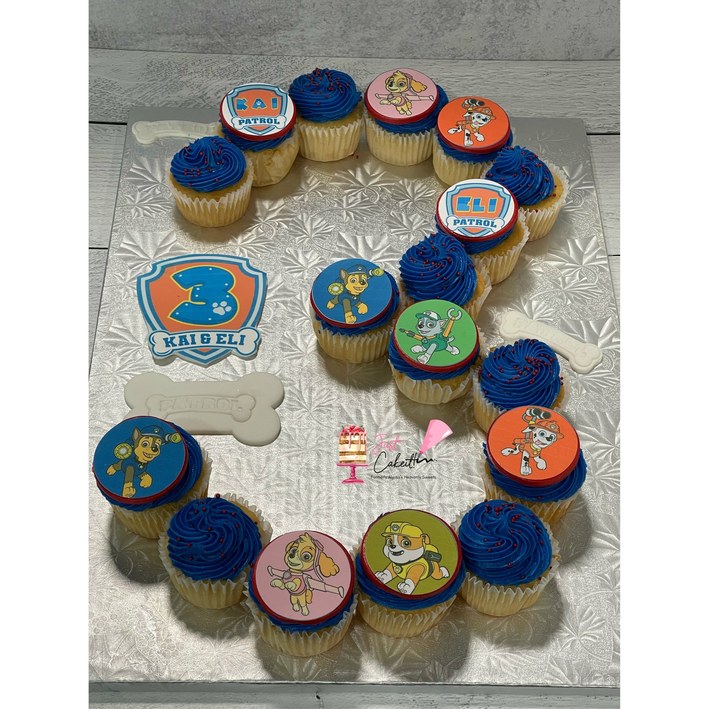 Custom Number Cupcake Cake