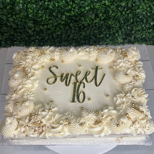 Luxe sheet cake