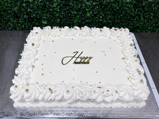 Rosette Buttercream sheet cake