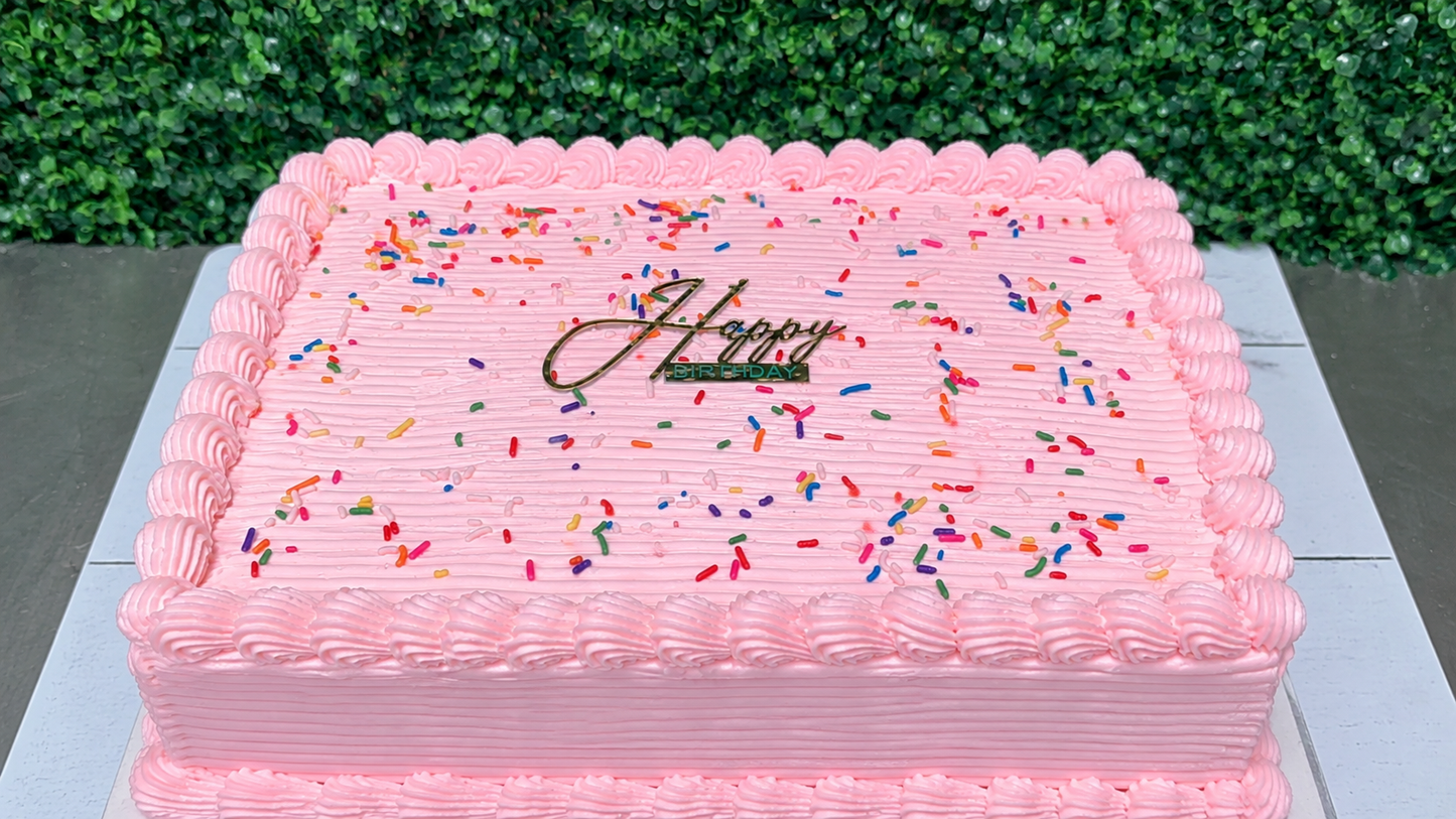 Signature Sprinkle Sheet Cake