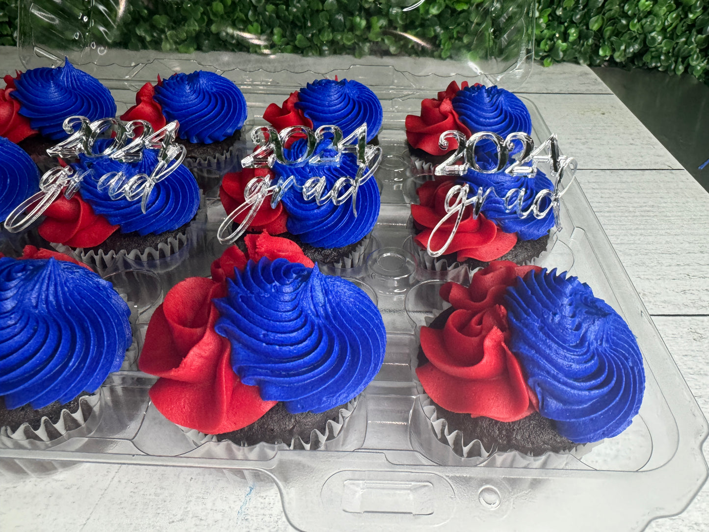 Custom Grad cupcakes