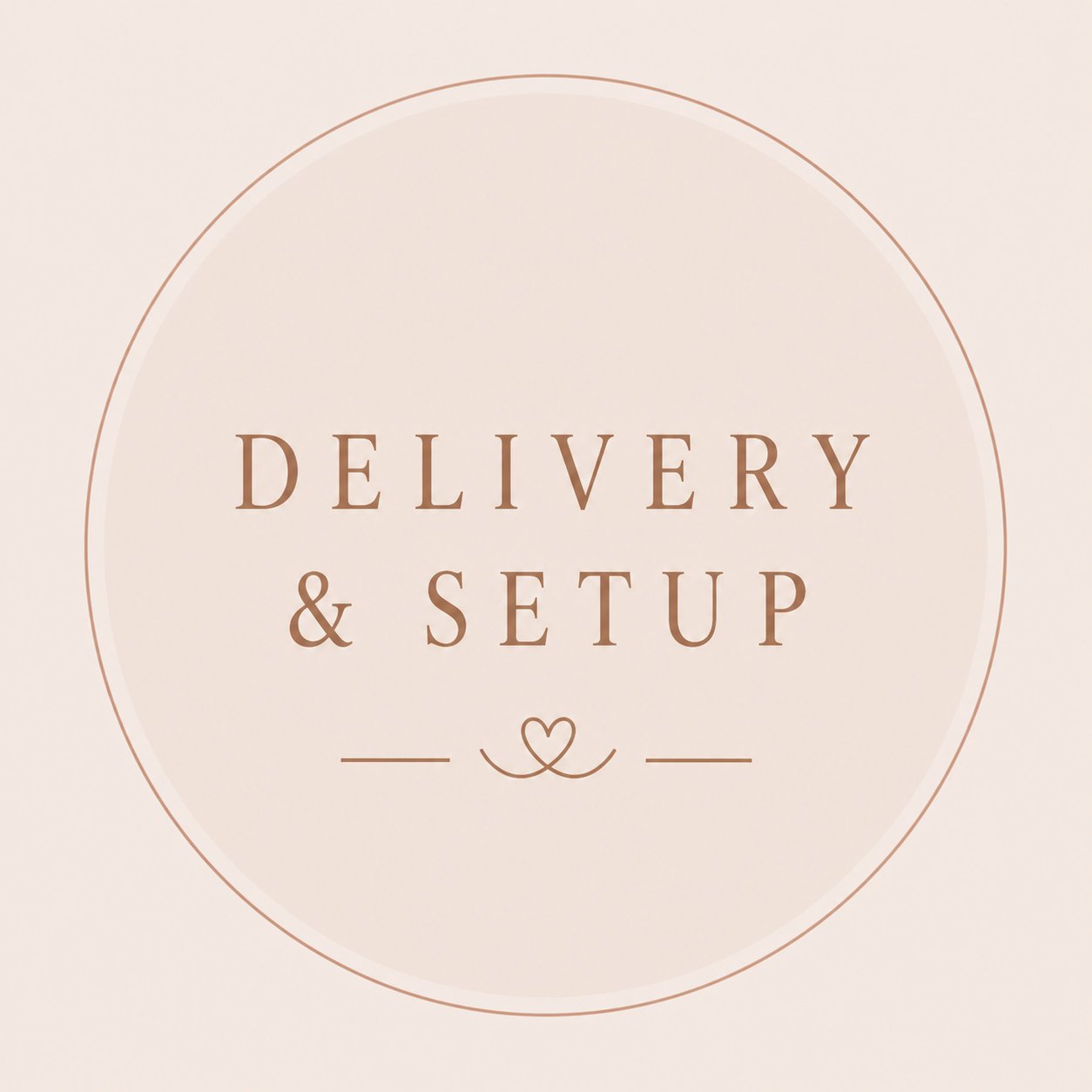 Delivery + Full Set Up ($500 minimum order)