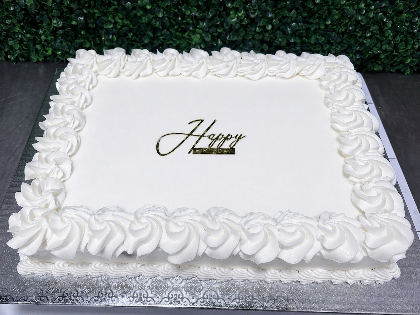 Rosette Buttercream sheet cake