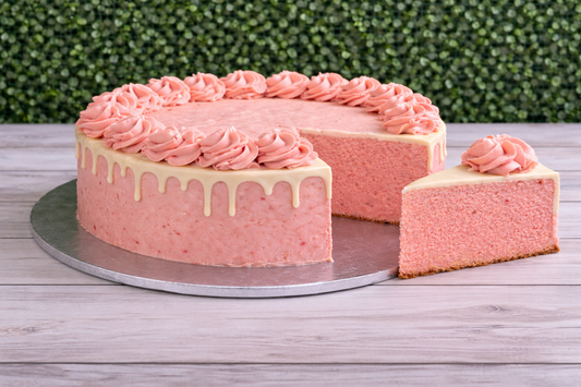 Classic Celebration Cake- Strawberry SINGLE LAYER, 10inch