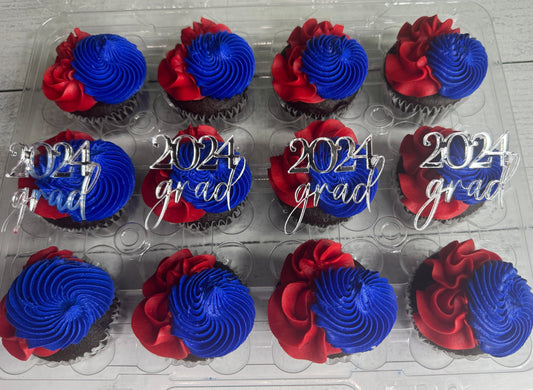 Custom Grad cupcakes