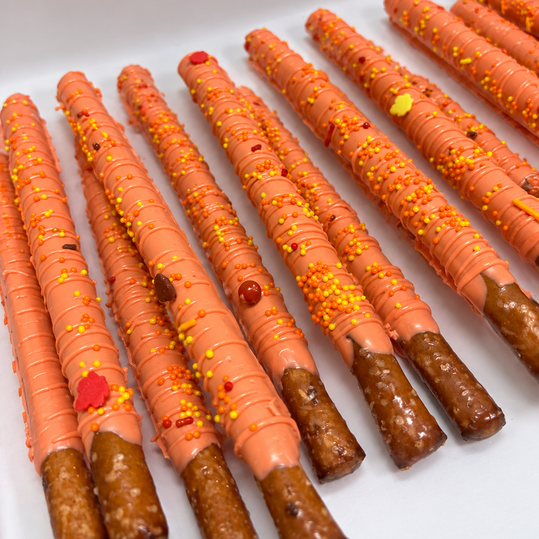 Fall Inspired Pretzel Rods (24 ct)
