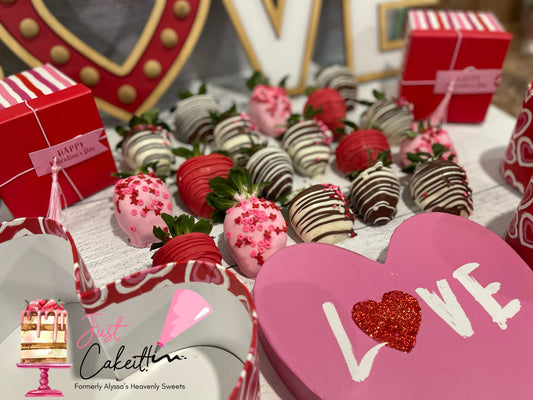 Valentine’s Day Inspired Chocolate Covered Strawberries