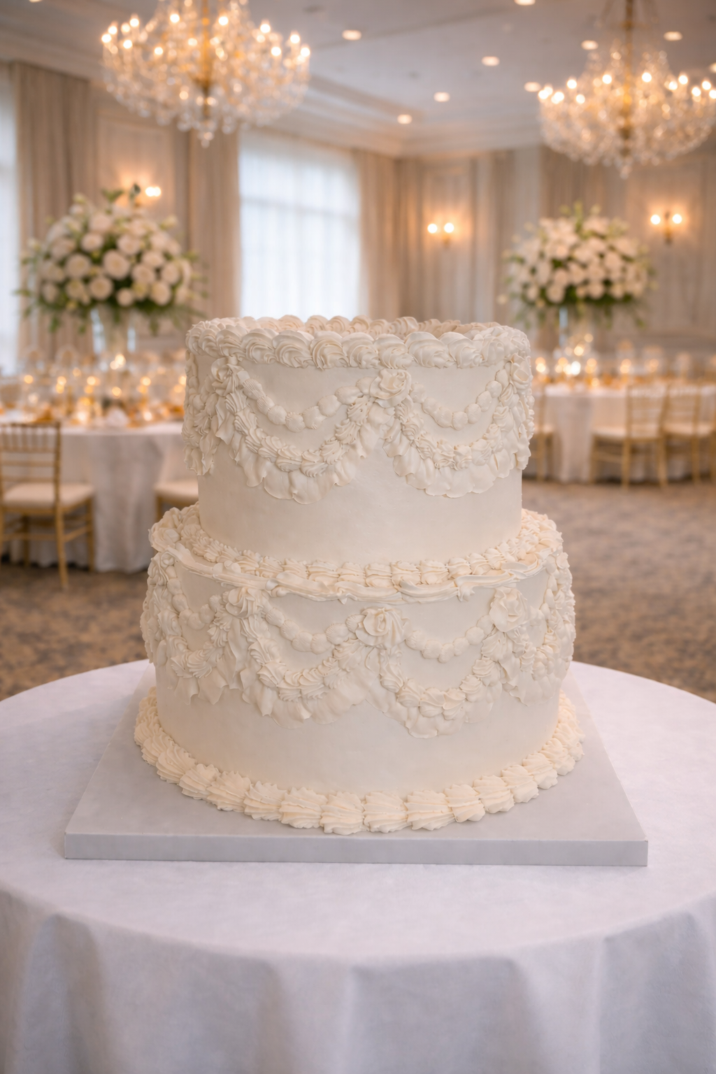 Classic Vintage- Wedding (2 Tier)