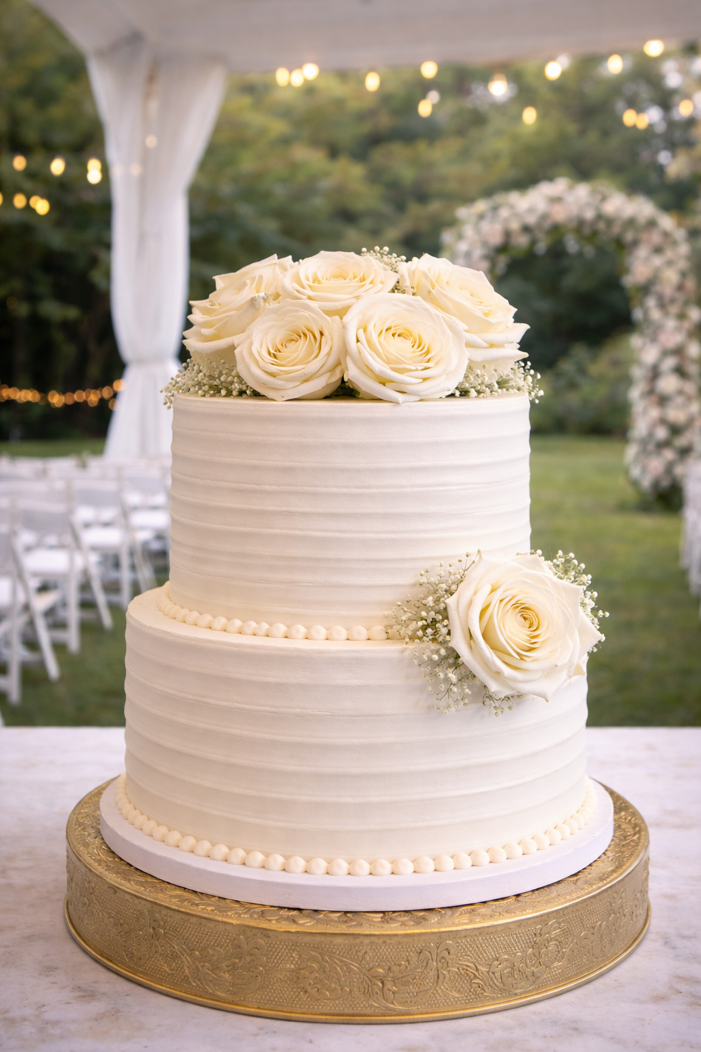 Softly textured (2 tier)