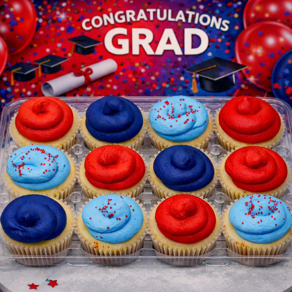 Red & Blue Cupcakes