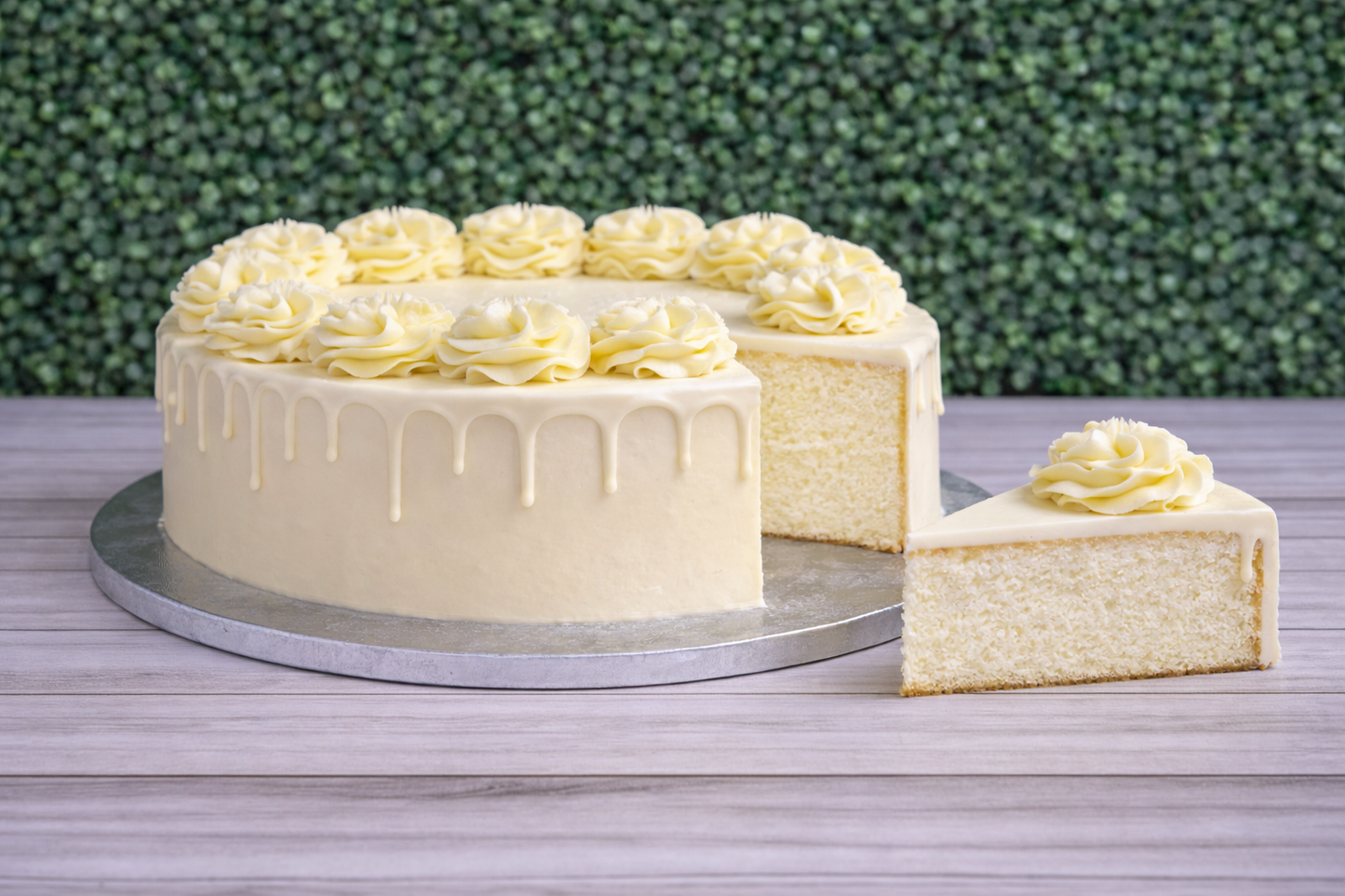 Classic Celebration Cake- Wedding Cake (Almond) SINGLE LAYER, 10inch