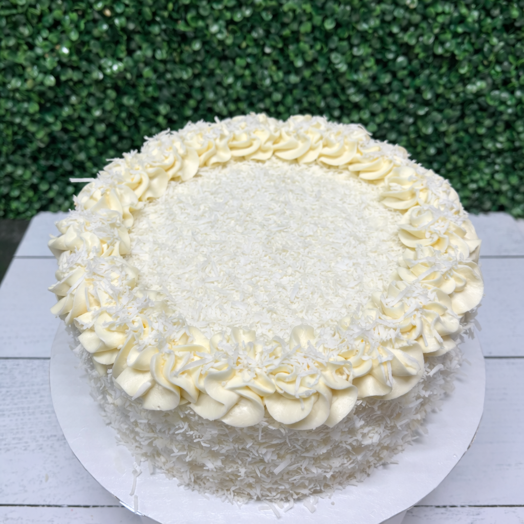 10'  Single Layer Coconut Cake