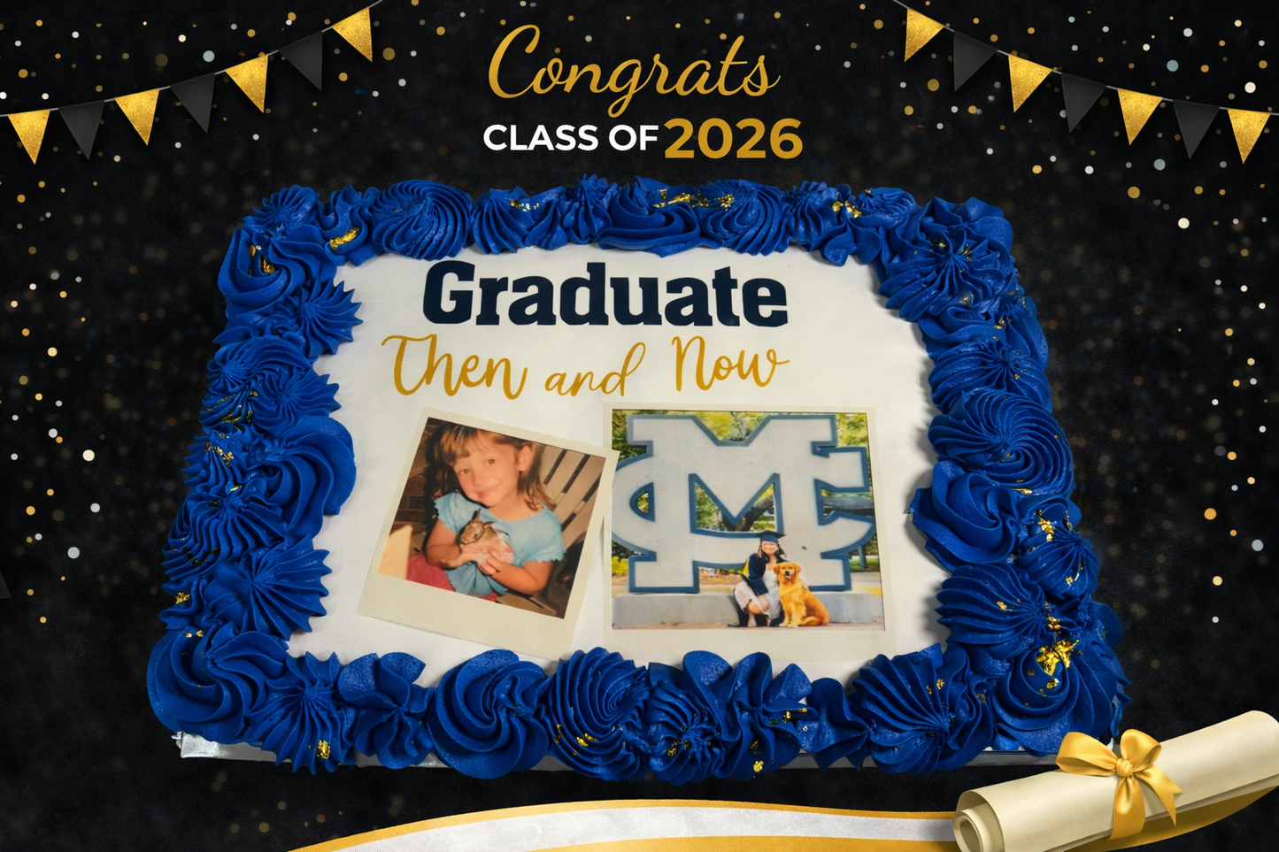 Grad sheet cake