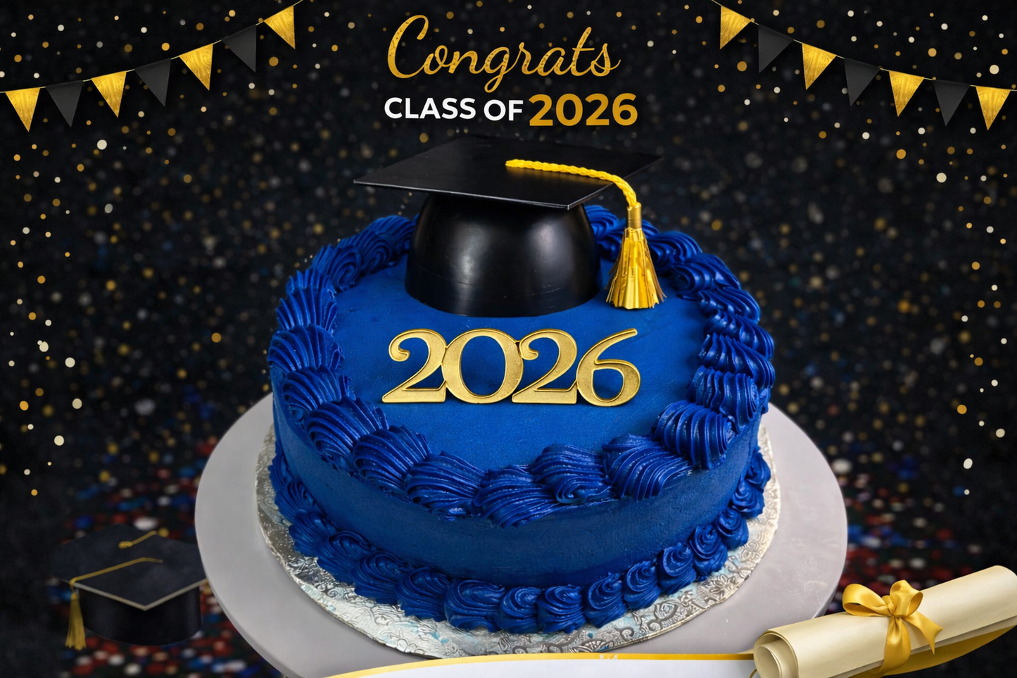 Grad Smash Cake