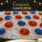 Grad Mini iced sugar cookies (24 count).
