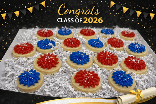 Grad Mini iced sugar cookies (24 count).