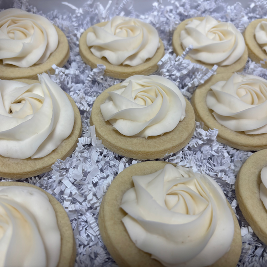 The Rose Iced Sugar Cookie-24 count