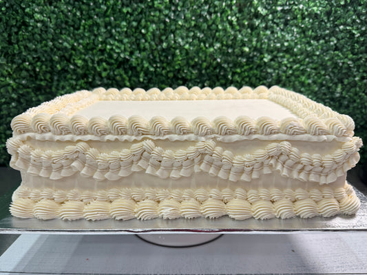 Vintage sheet cake