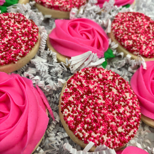 Sprinkles & Roses Cookie box- 24 count