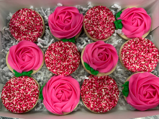 Sprinkles & Roses Cookie Box