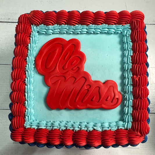 Hotty Toddy Signature Cake- ONE LAYER SQUARE