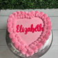 Single Layer Heart Cake