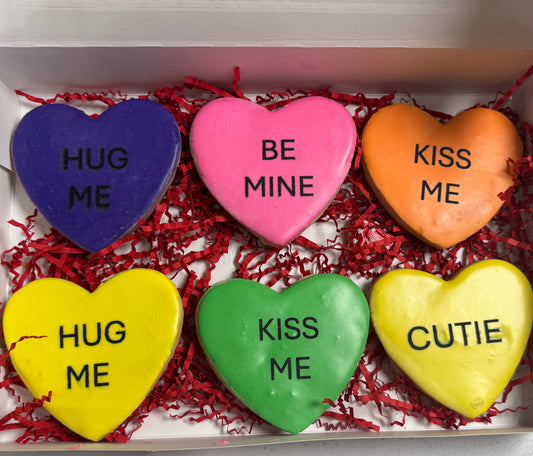 Conversation Cookie Hearts