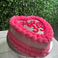 Single Layer Heart Cake