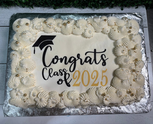 Grad Sheet Cake
