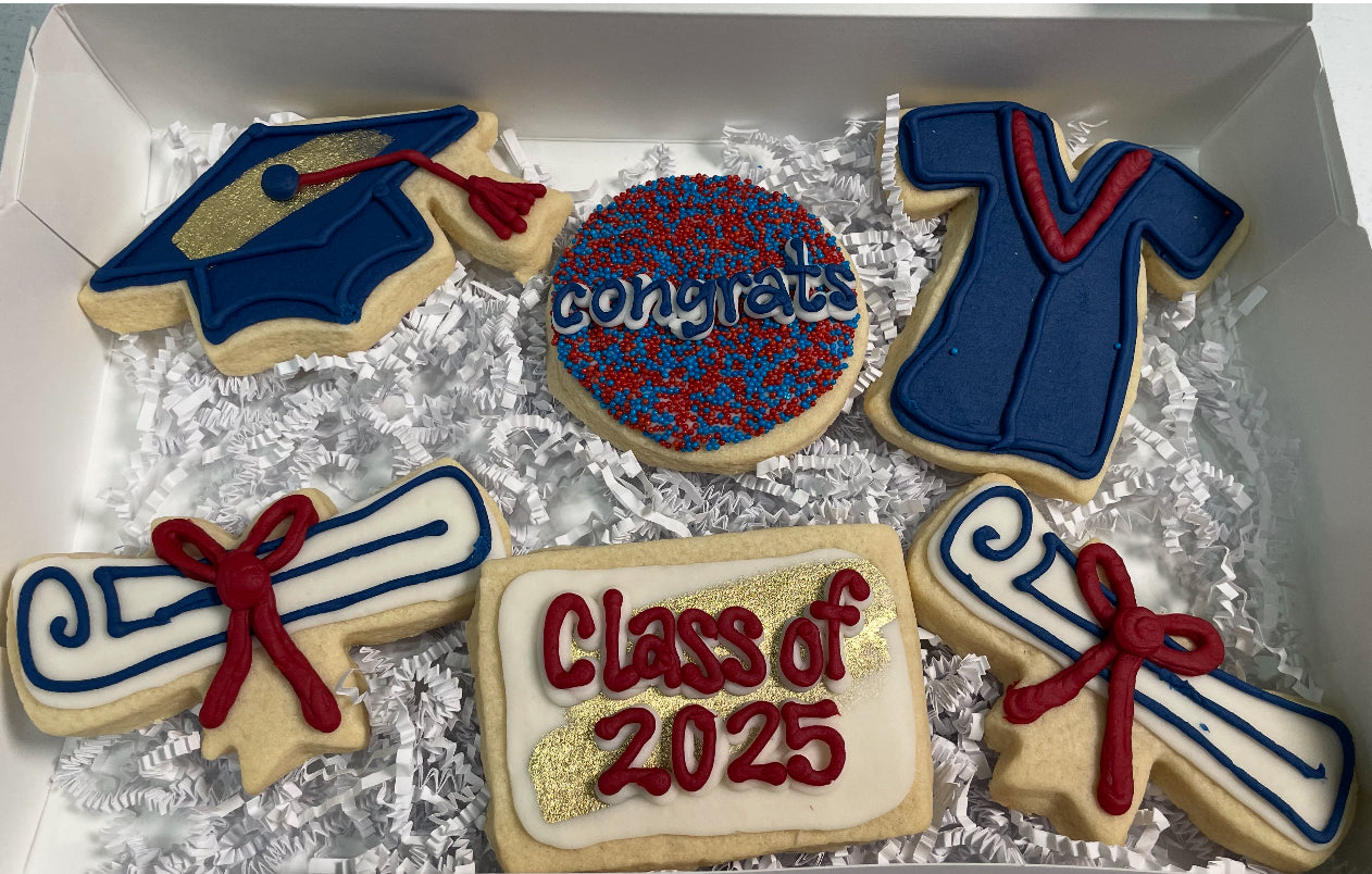 Custom Grad cookie set (6 and 12 count)