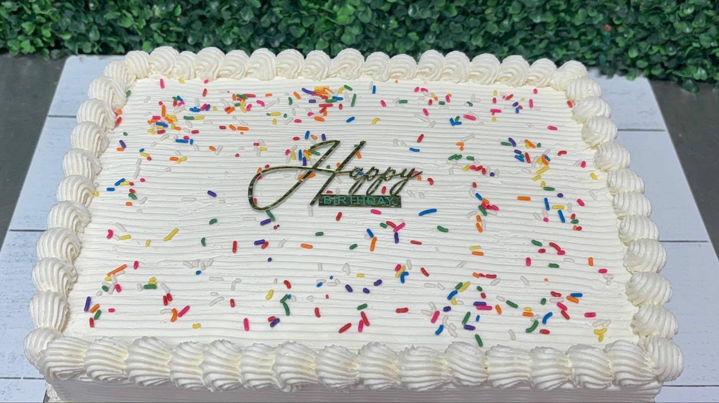 Signature Sprinkle Sheet Cake