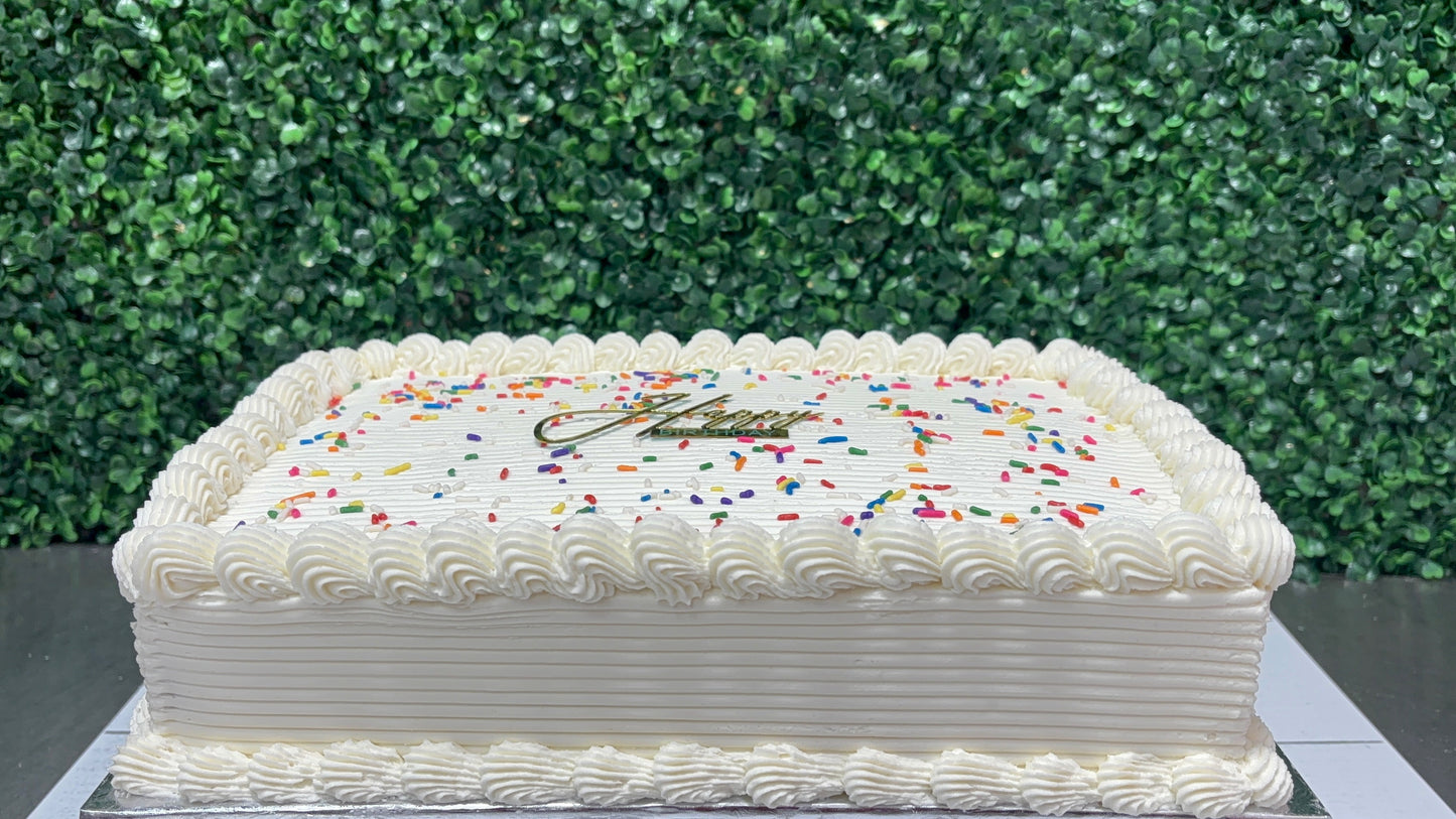 Signature Sprinkle Sheet Cake