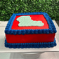 Hotty Toddy Signature Cake- ONE LAYER SQUARE