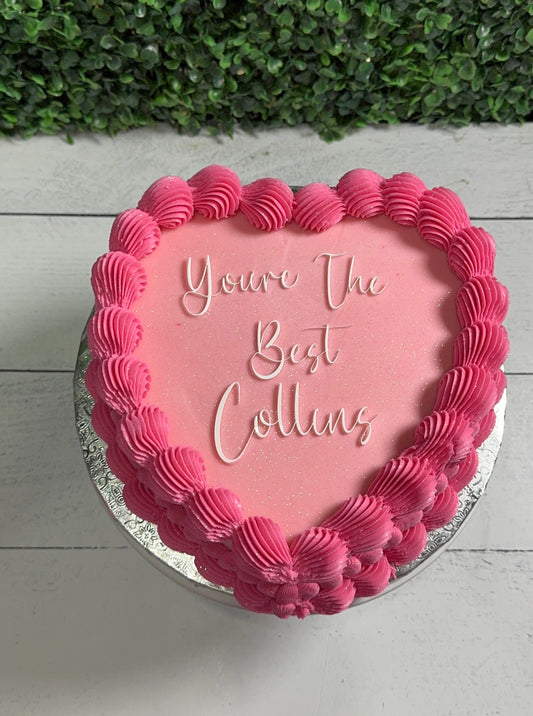 Two Layer Heart Cakes