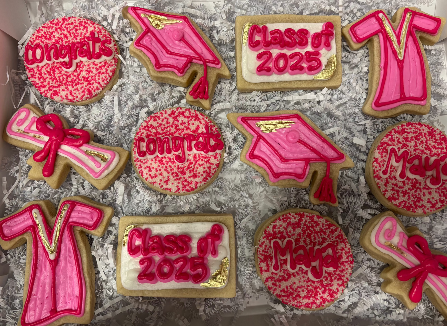 Custom Grad cookie set (6 and 12 count)