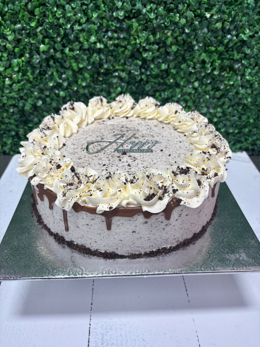 Classic Celebration Cake- Cookies & Cream SINGLE LAYER, 10inch