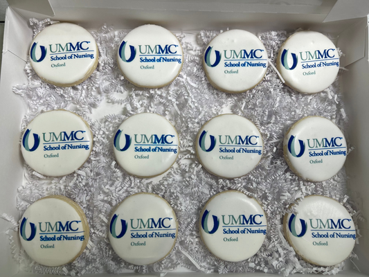 Cookies with UMMC school of nursing logo