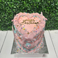 Fancy Nancy Inspired-Heart Cake